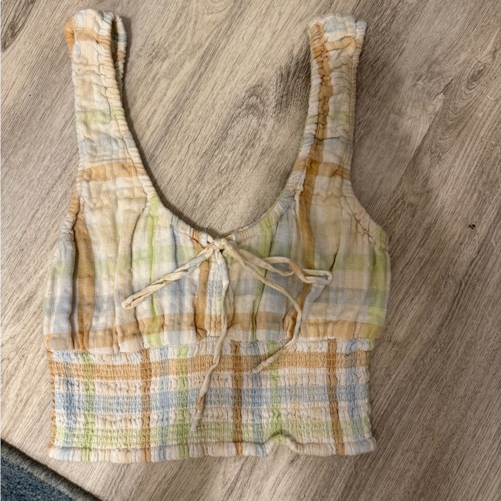 American Eagle Gingham Tank